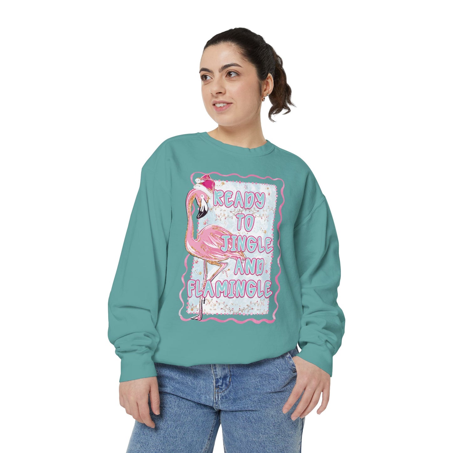 Flamingo Jingle & Flamingle Christmas Sweatshirt