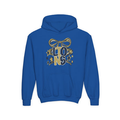 Youth Lions Twirly Ribbon Hoodie