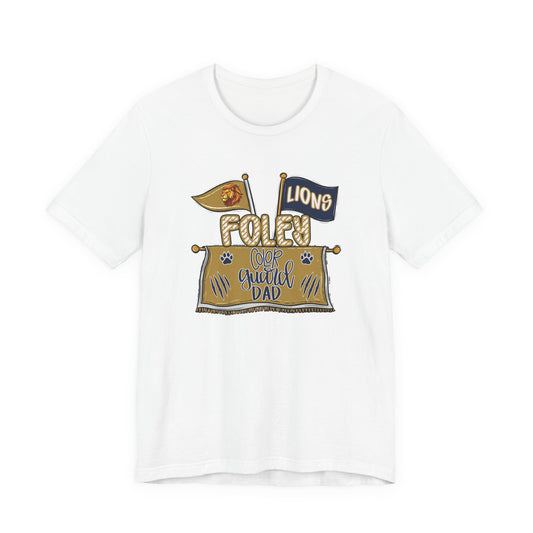 Adult Lions Color Guard Dad Tee - Bella Canvas