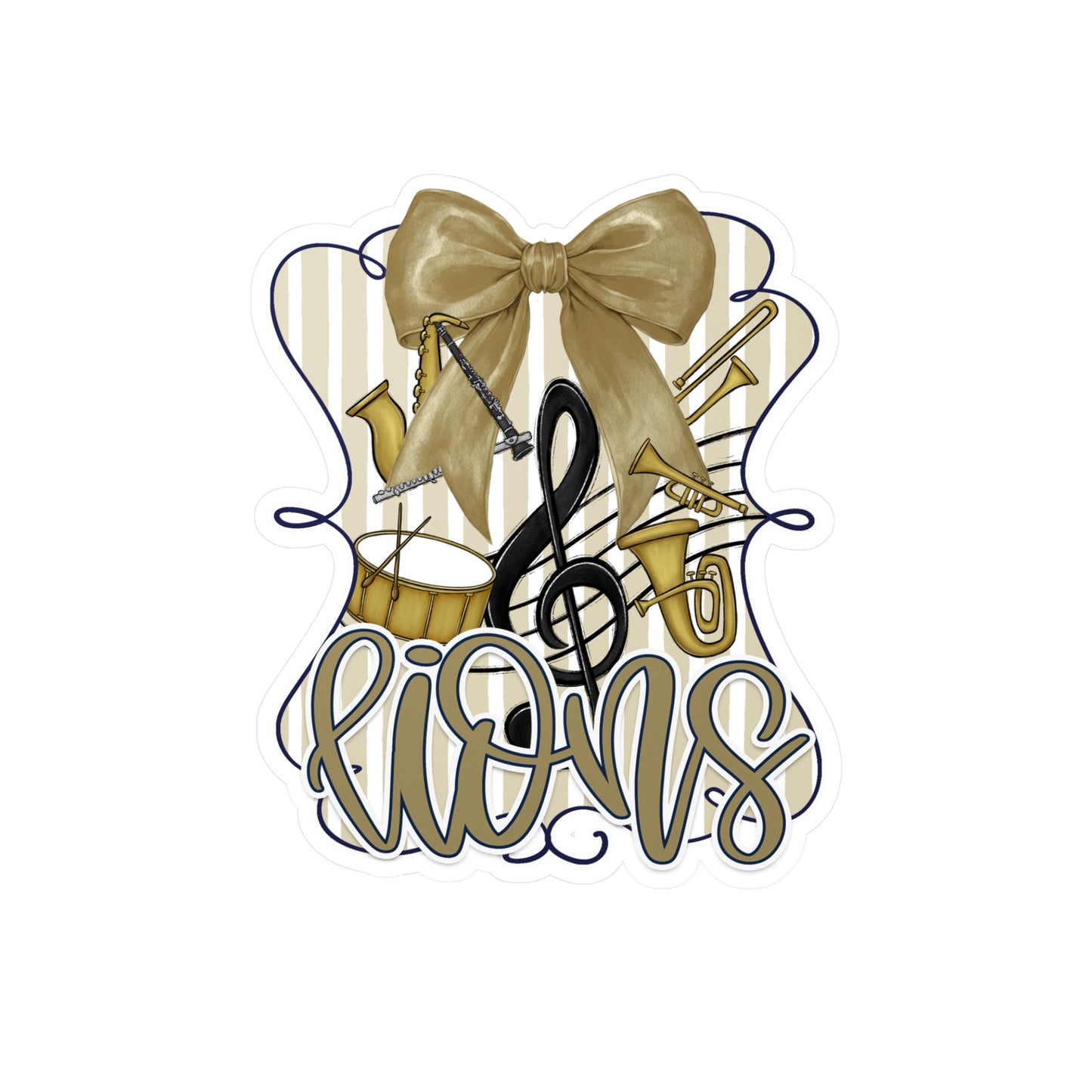 Foley Lions Band Decals