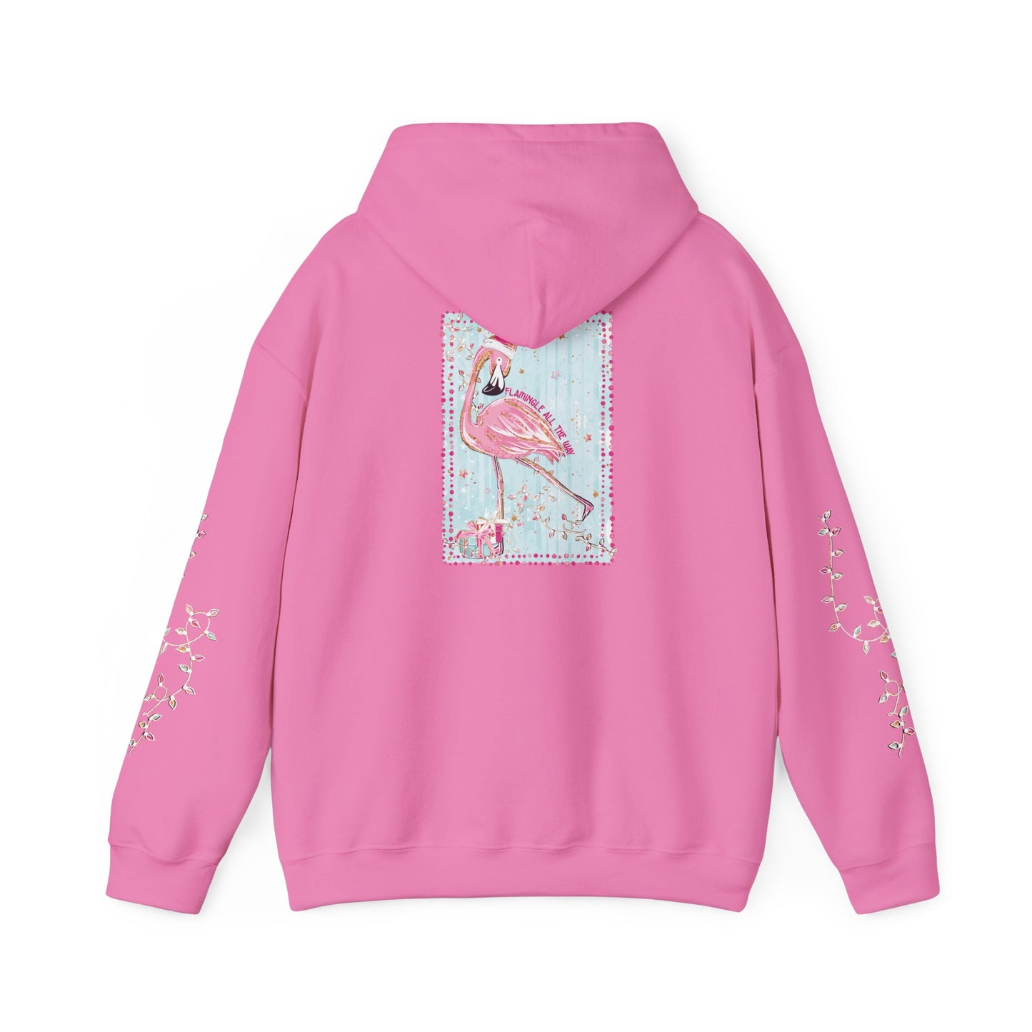 Flamingo Flamingle All The Way Hoodie - Gildan