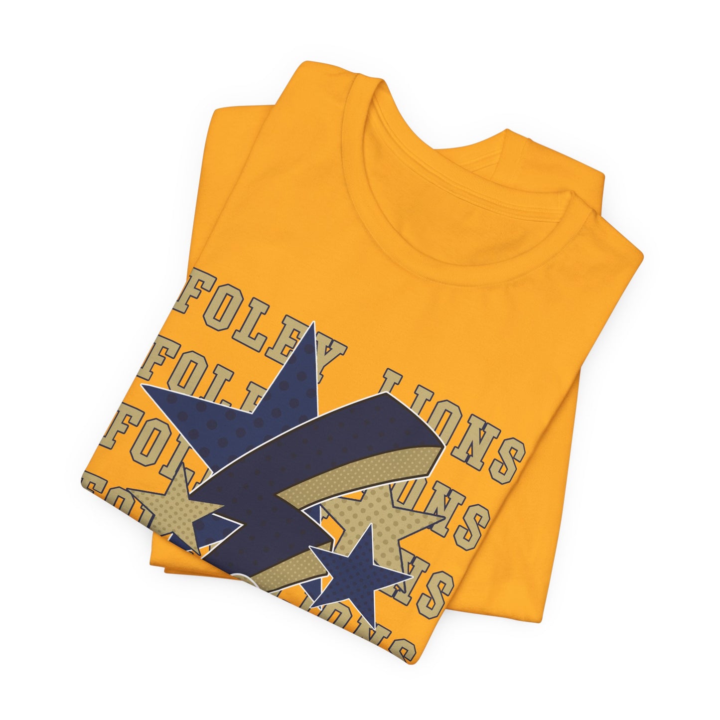 Foley Lions Hearts, Stars, Lightning Tee - Bella Canvas