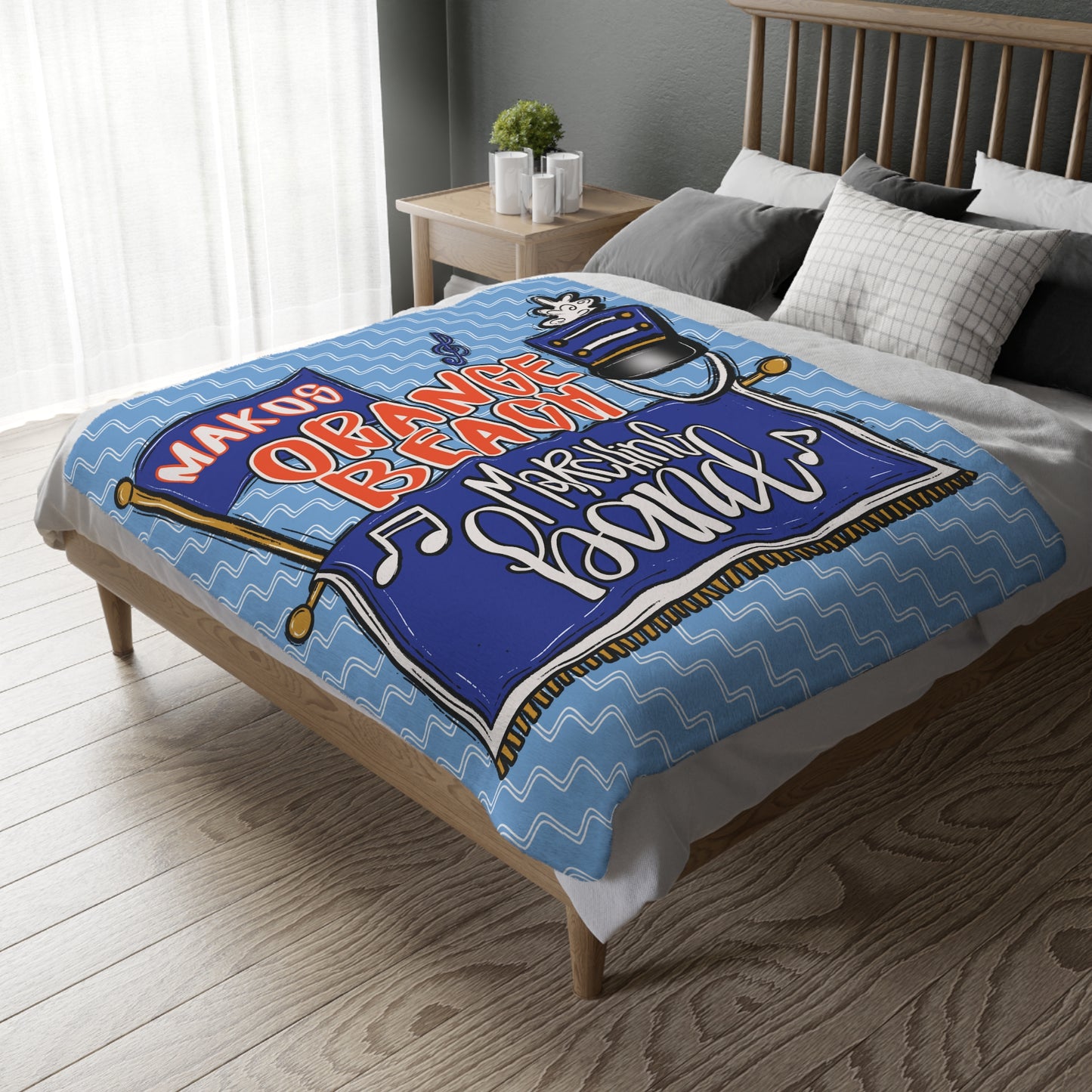 Marching Band 2 Sided Plush Fleece Blanket