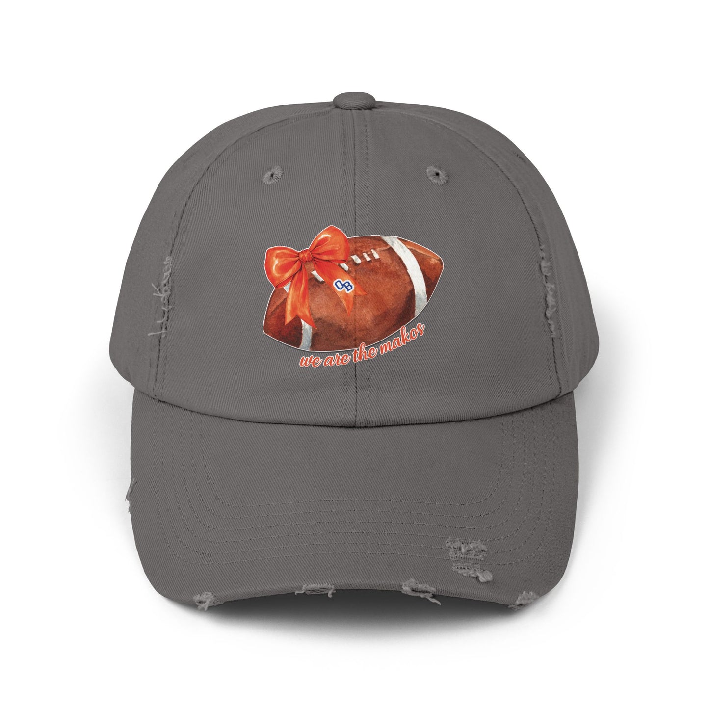 Makos Coquette Football Unisex Distressed Football Cap