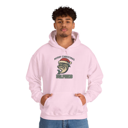 Merry Christmas Dolphin Hoodie - Gildan
