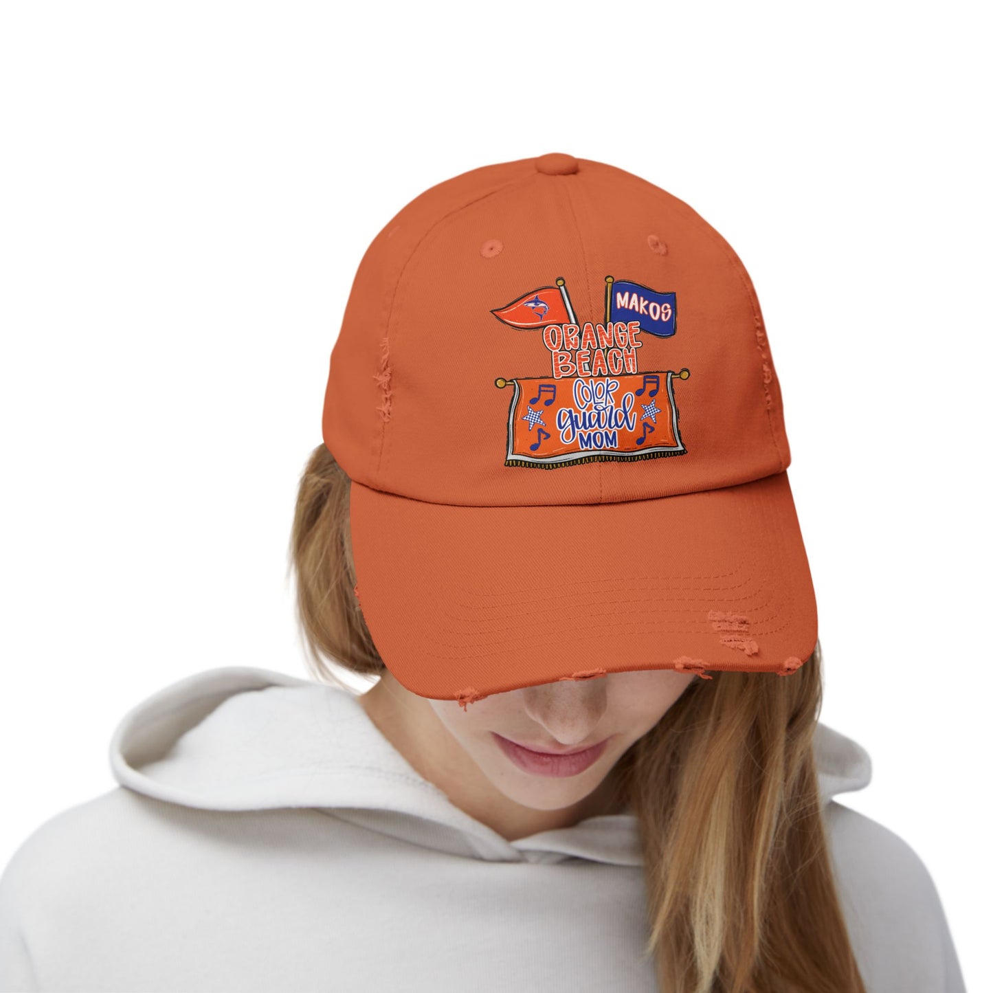 Makos Color Guard Mom Distressed Cap