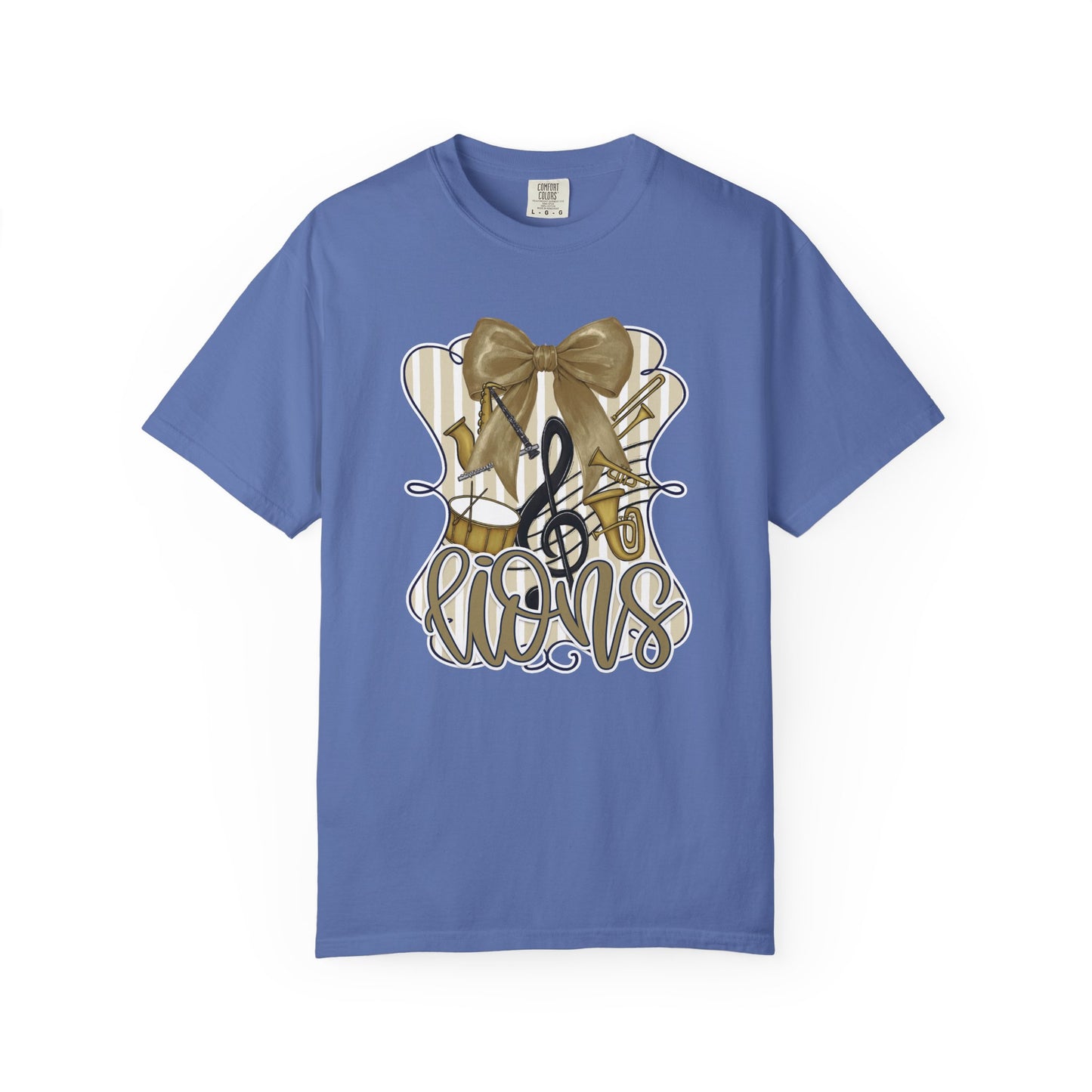Adult Lions Coquette Band Tee - Comfort Colors
