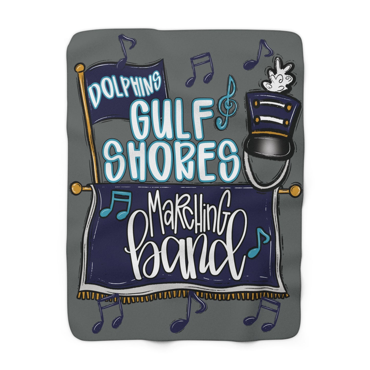 GS Marching Band Cozy Sherpa Fleece Blanket