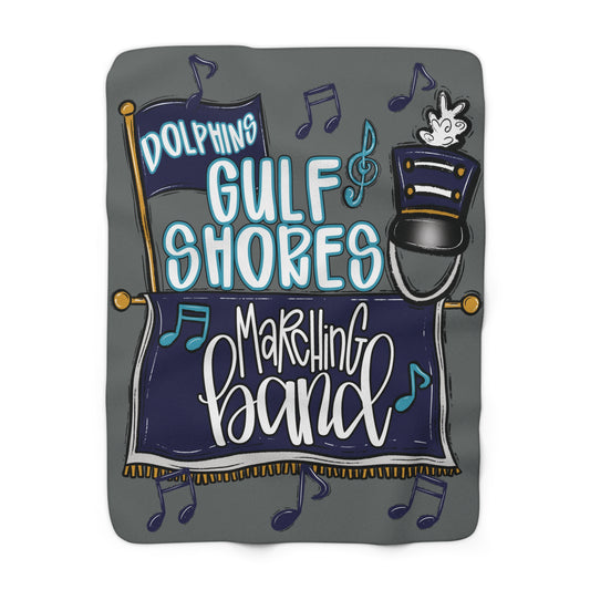 GS Marching Band Cozy Sherpa Fleece Blanket