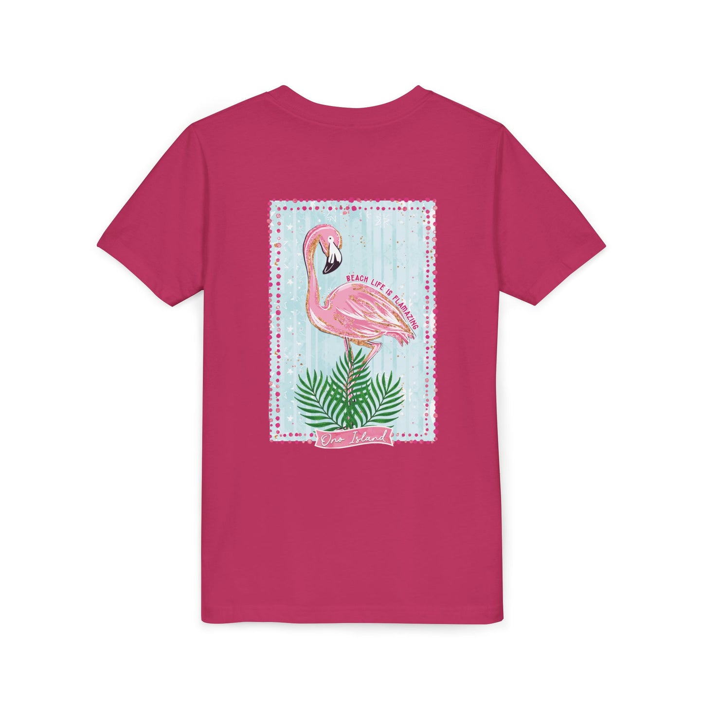 Beach Life is Flamazing Flamingo Tee - Bella Canvas