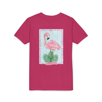 Beach Life is Flamazing Flamingo Tee - Bella Canvas