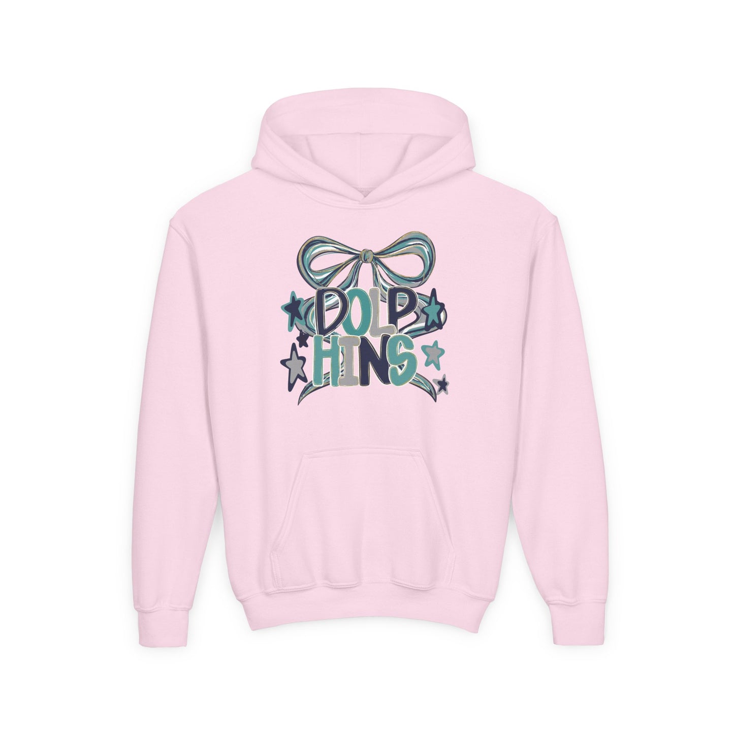Youth Dolphins Ribbon Hoodie