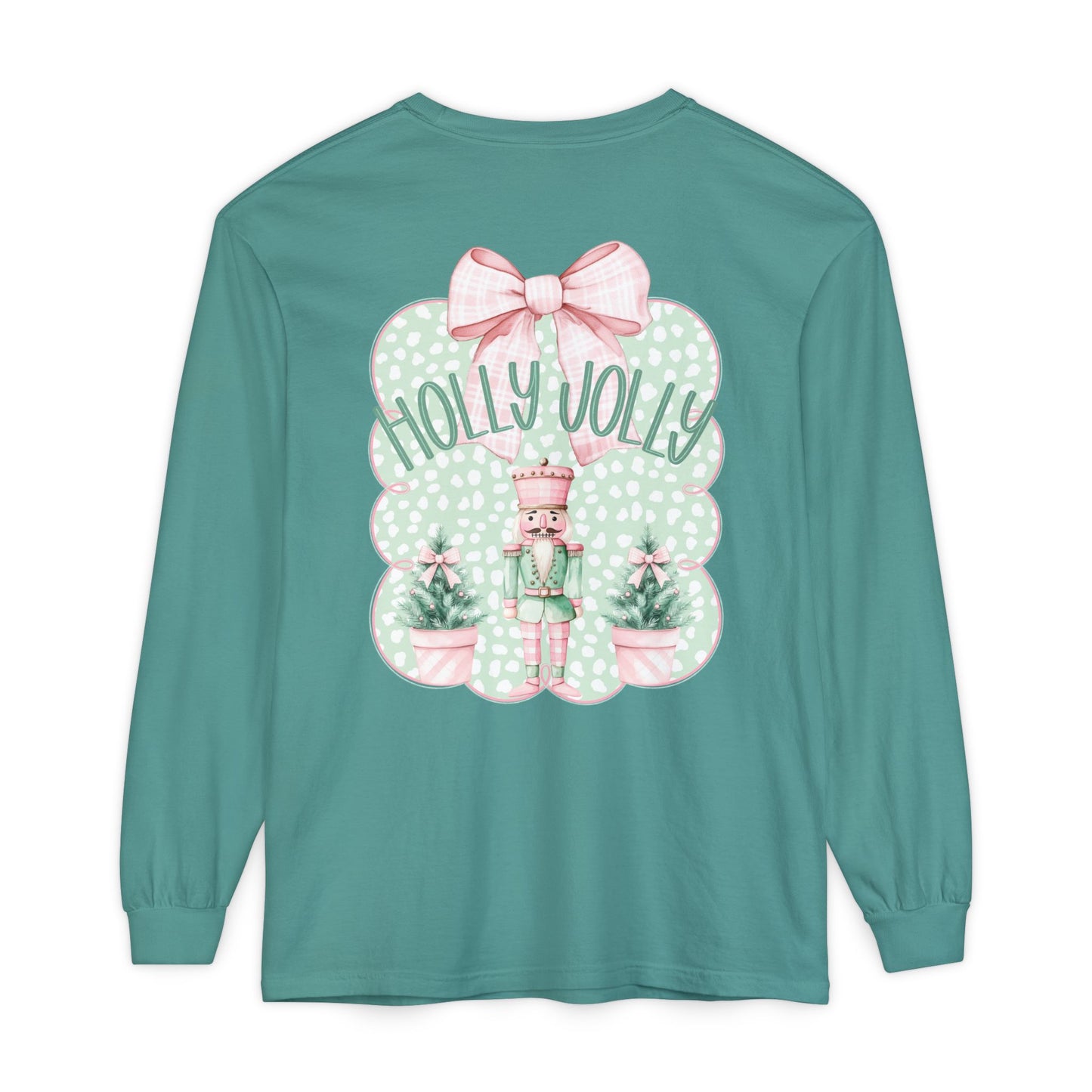 Holly Jolly Long Sleeve Tee - Comfort Colors