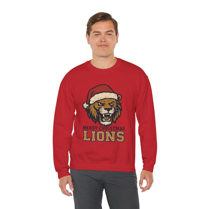 Merry Christmas Lions Sweatshirt — Gildan