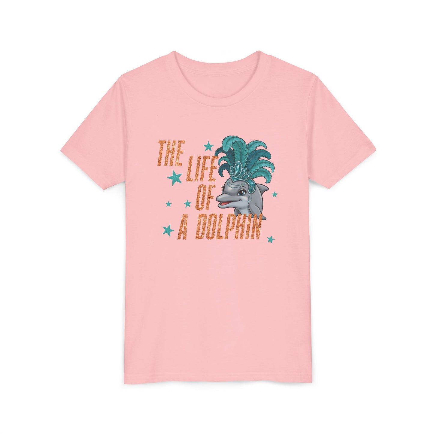 Life of a Dolphin Faux Glitter - Bella Canvas