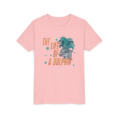 Life of a Dolphin Faux Glitter - Bella Canvas