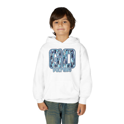 Youth GO Dolphins Hoodie - Gildan
