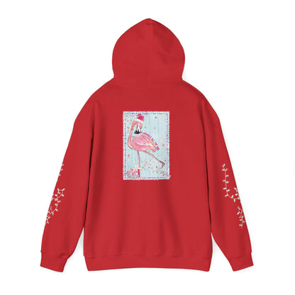 Flamingo Flamingle All The Way Hoodie - Gildan