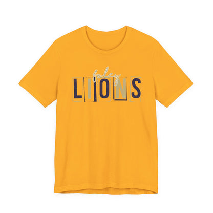 Lions Blocky Spirit Tee - Bella Canvas