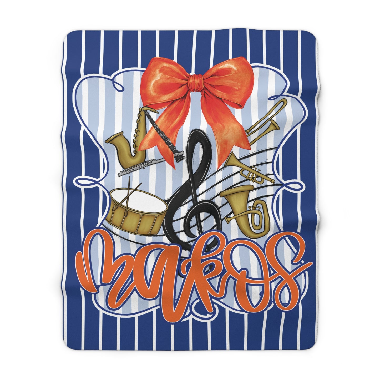 Makos Coquette Band Sherpa Blanket