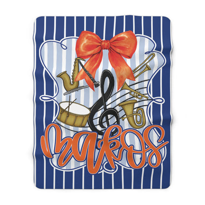 Makos Coquette Band Sherpa Blanket