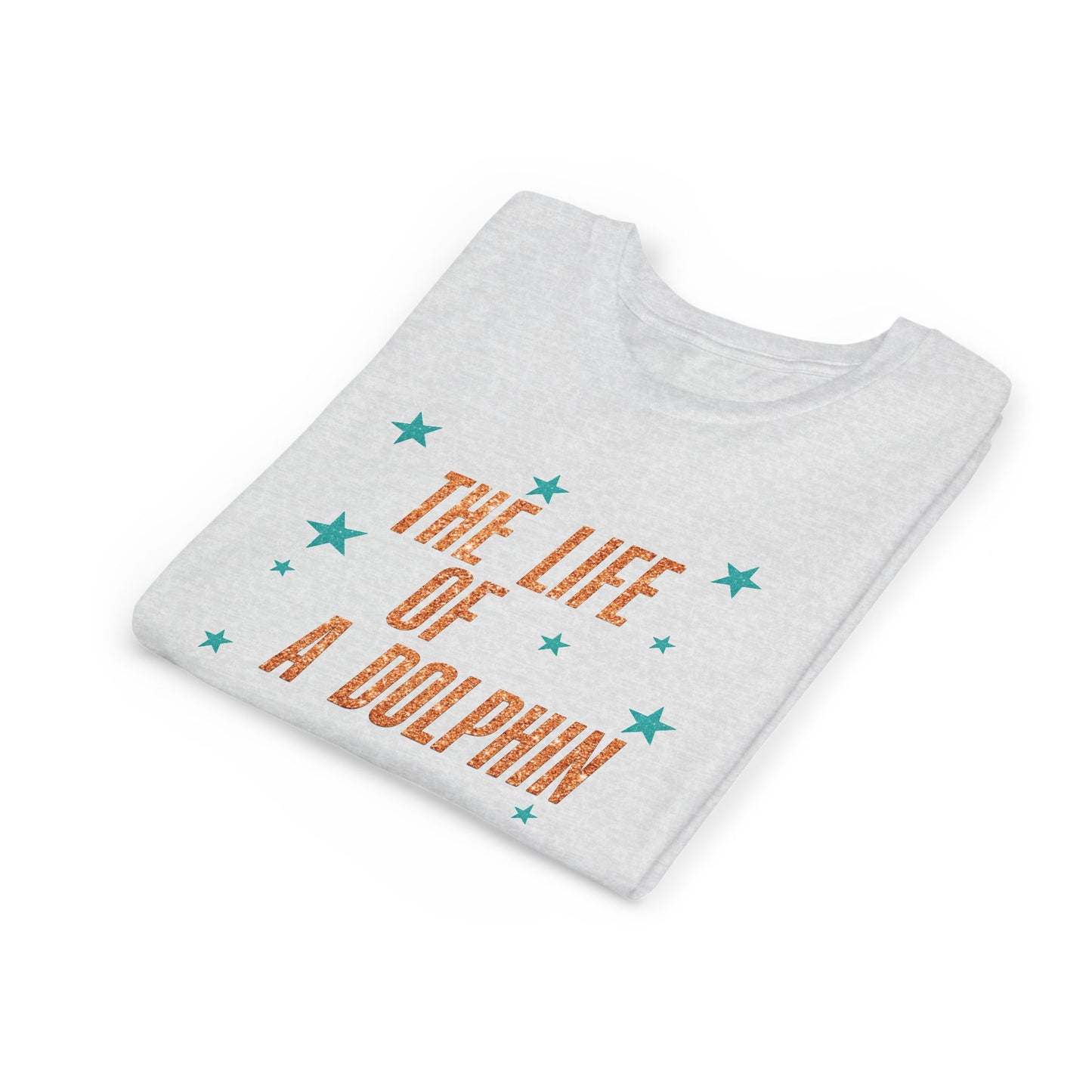 Life of a Dolphin Faux Glitter - Bella Canvas