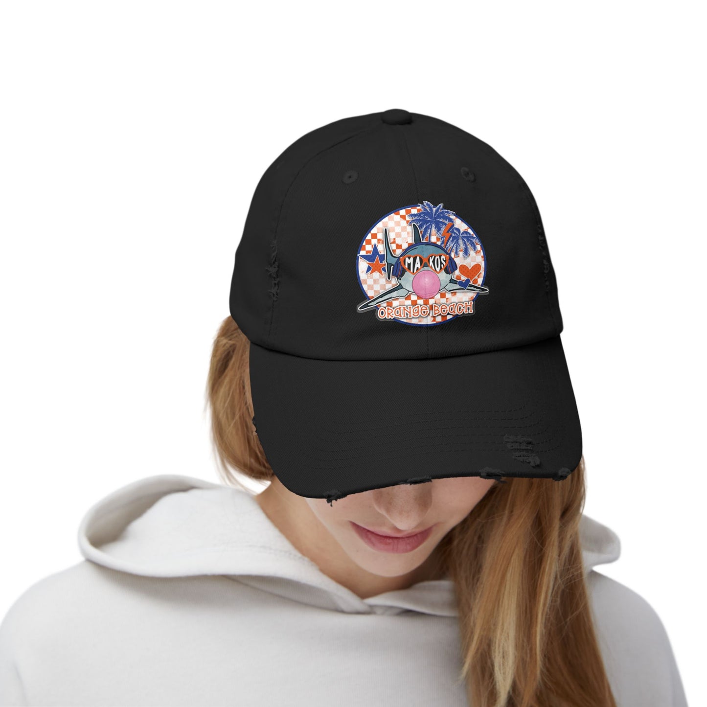 Bubble Poppin Makos Distressed Cap