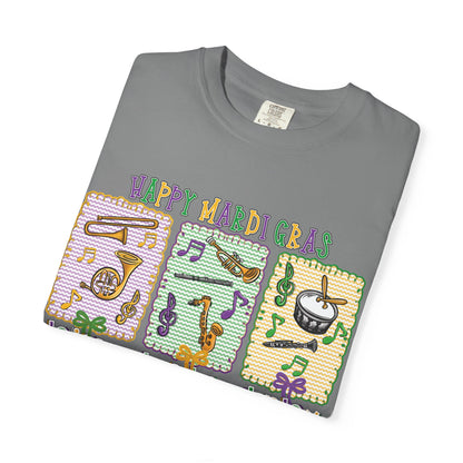 Happy Mardi Gras Jazz T-Shirt — Let the Good Times Roll Shirt