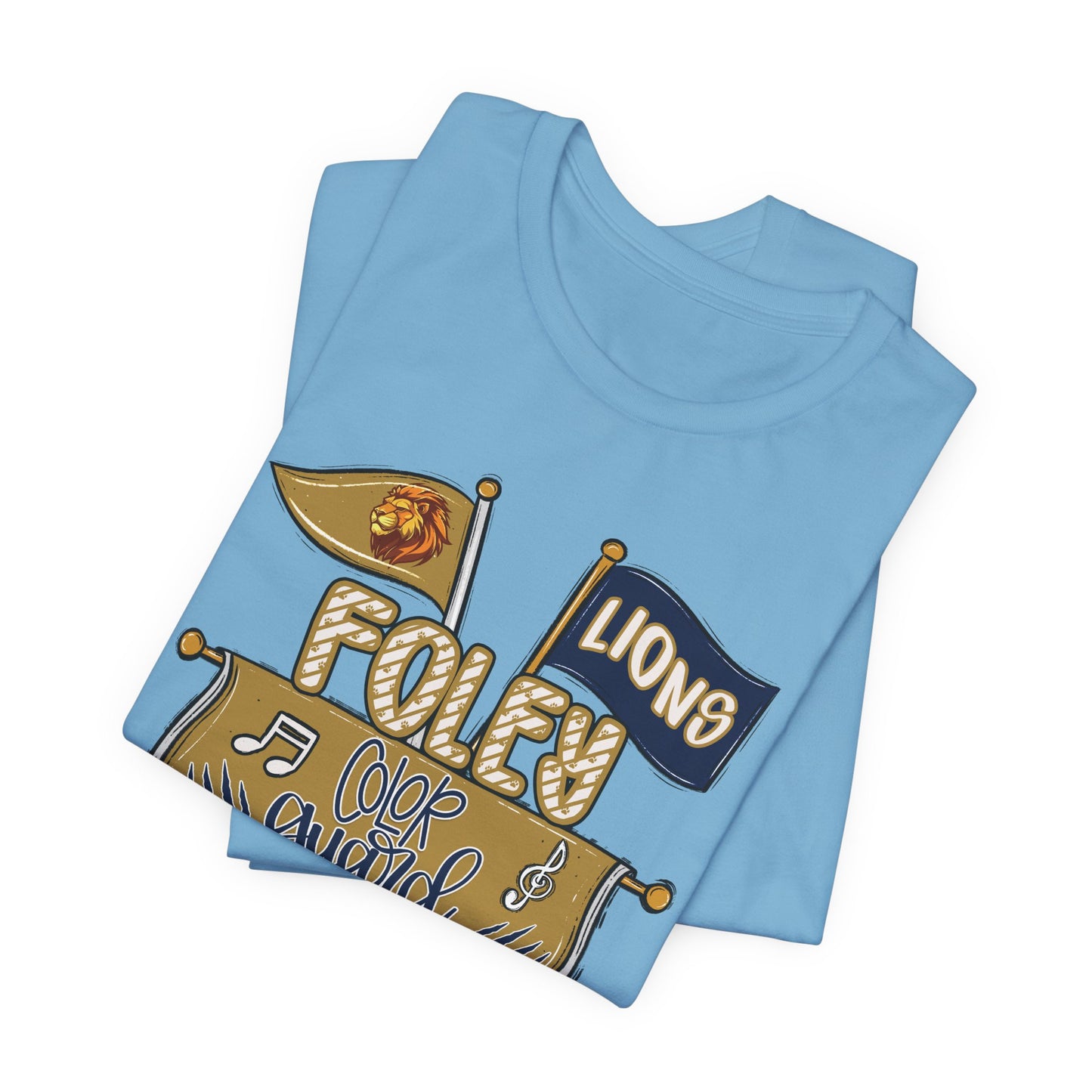 Adult Lions Color Guard Mom Tee - Bella Canvas
