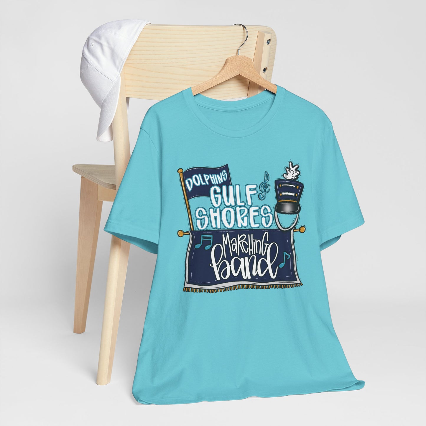 Adult Gulf Shores Band Tee - Bella Canvas
