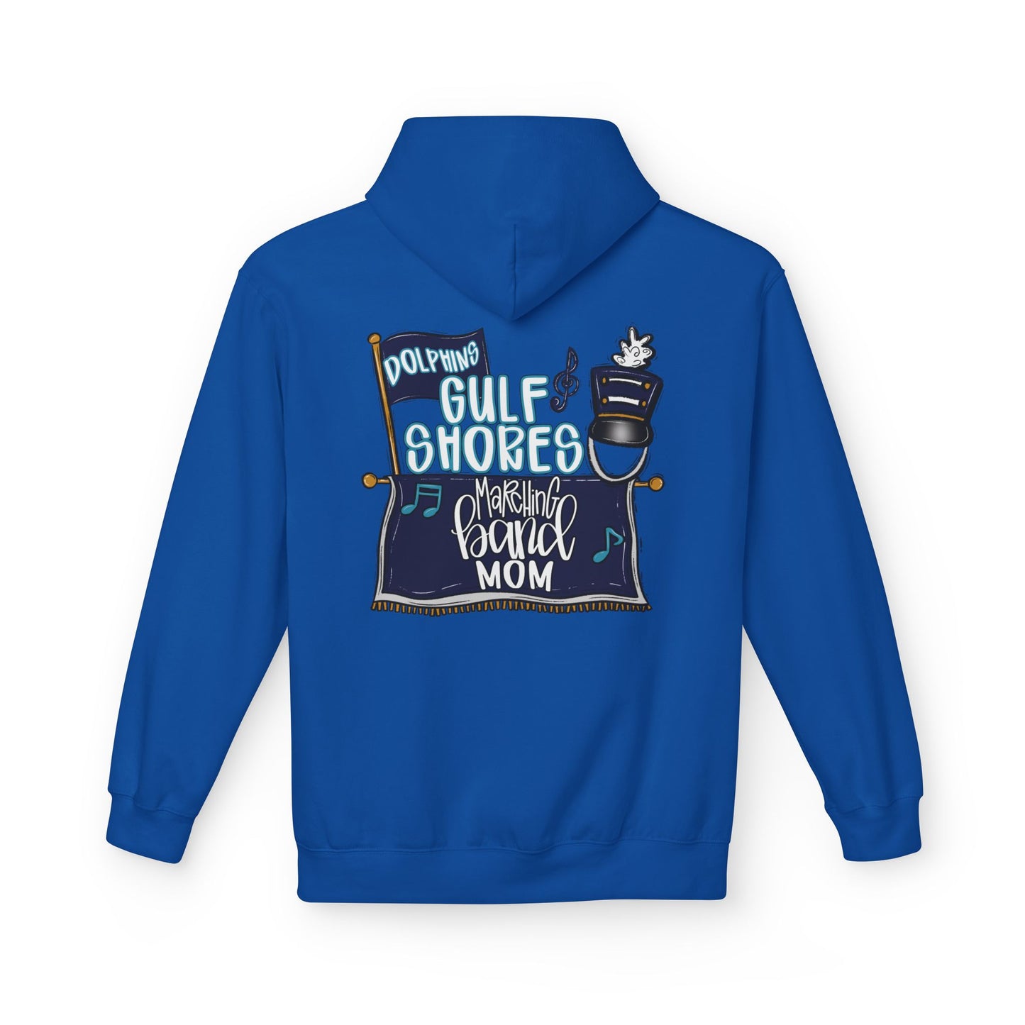 Adult Gulf Shores Marching Band Mom Hoodie - Gildan