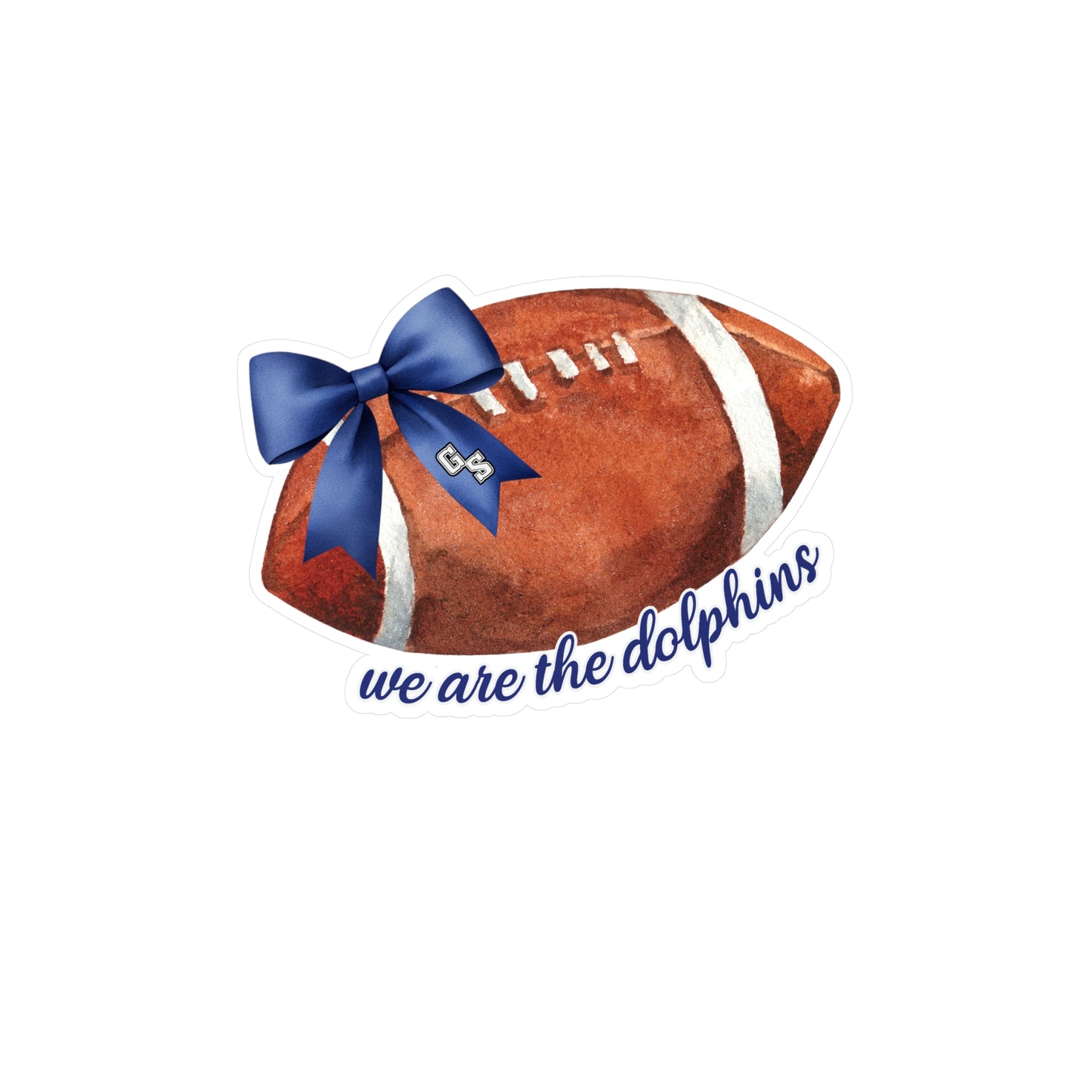 GS Coquette We are the Dolphins Vinyl Decal