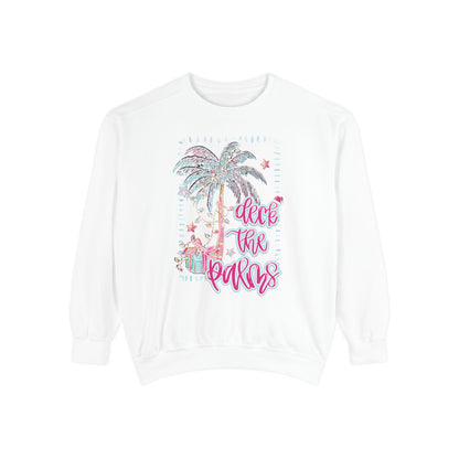 Deck the Palms Sweatshirt - Comfort Colors