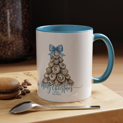 Ono Island Christmas Oyster Tree Mug