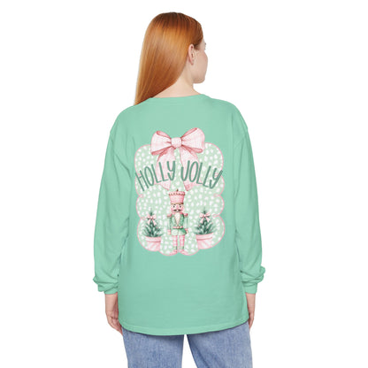 Holly Jolly Long Sleeve Tee - Comfort Colors