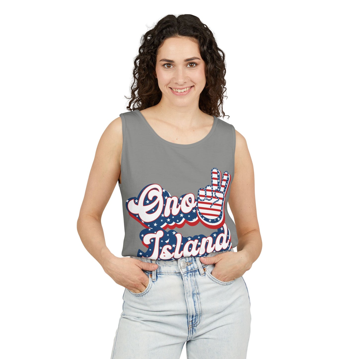 Ono Island Peace Tank Top - Unisex Comfort Colors