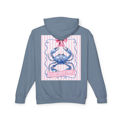 Adult Ono Island Preppy Crab Hoodie Comfort Colors