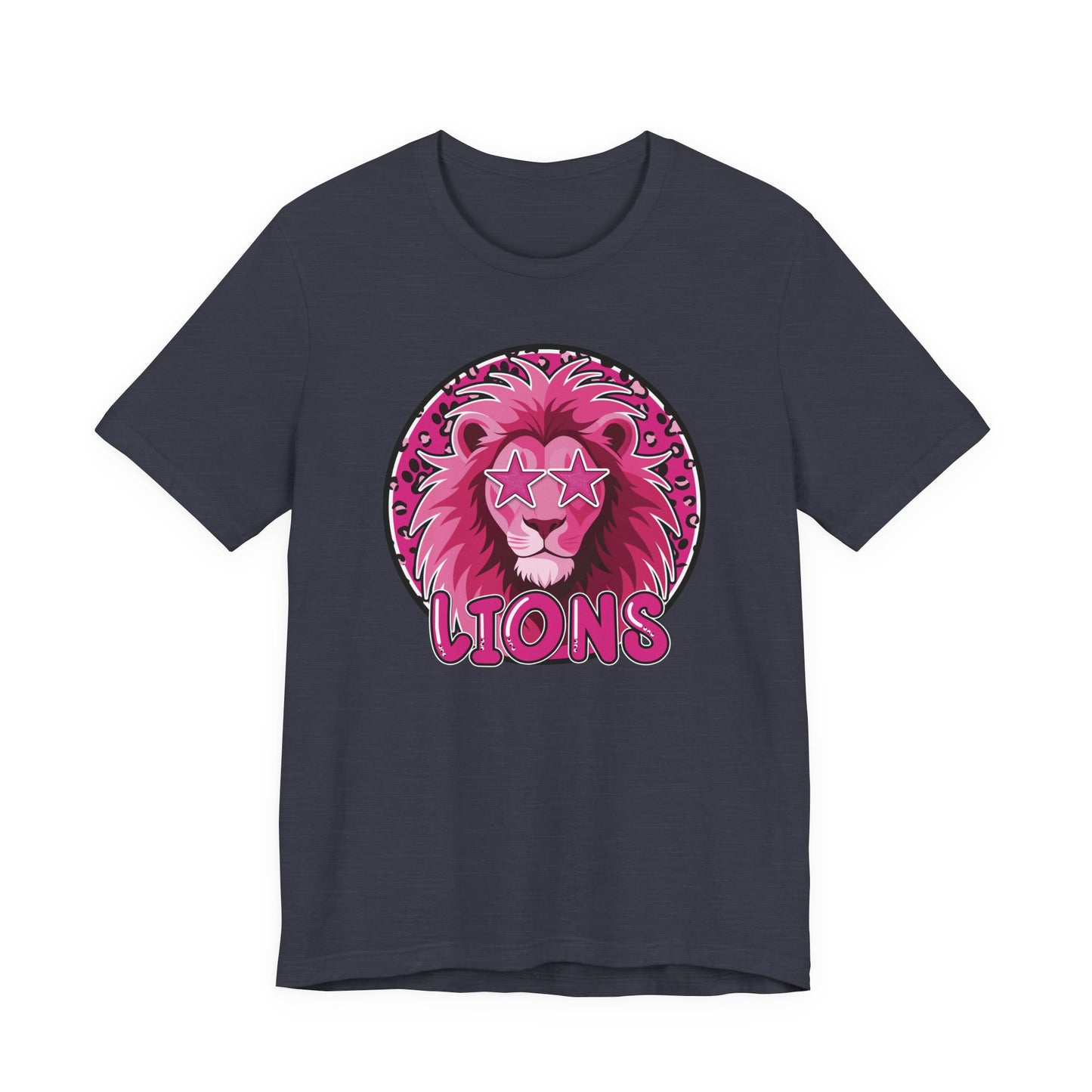 Preppy Pink Lion Tee - Bella Canvas