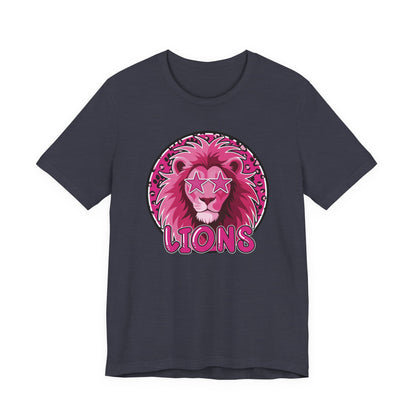 Preppy Pink Lion Tee - Bella Canvas