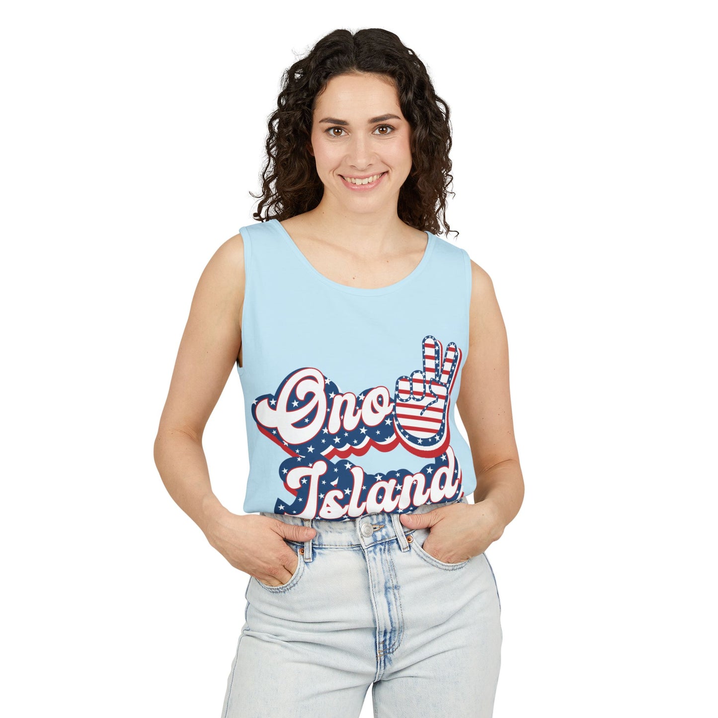 Ono Island Peace Tank Top - Unisex Comfort Colors