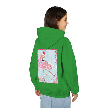 Flamingle All The Way Flamingo Hoodie - Gildan