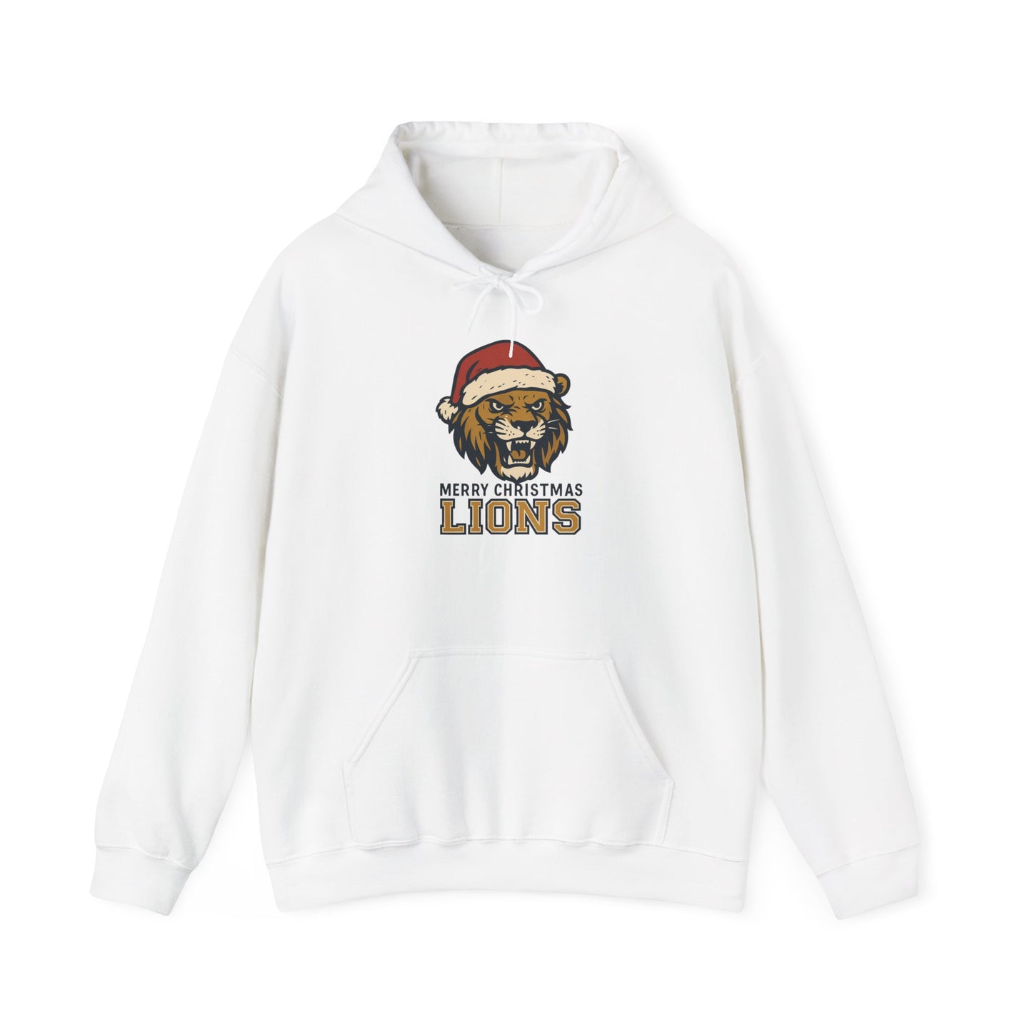 Merry Christmas Lions Hoodie — Gildan