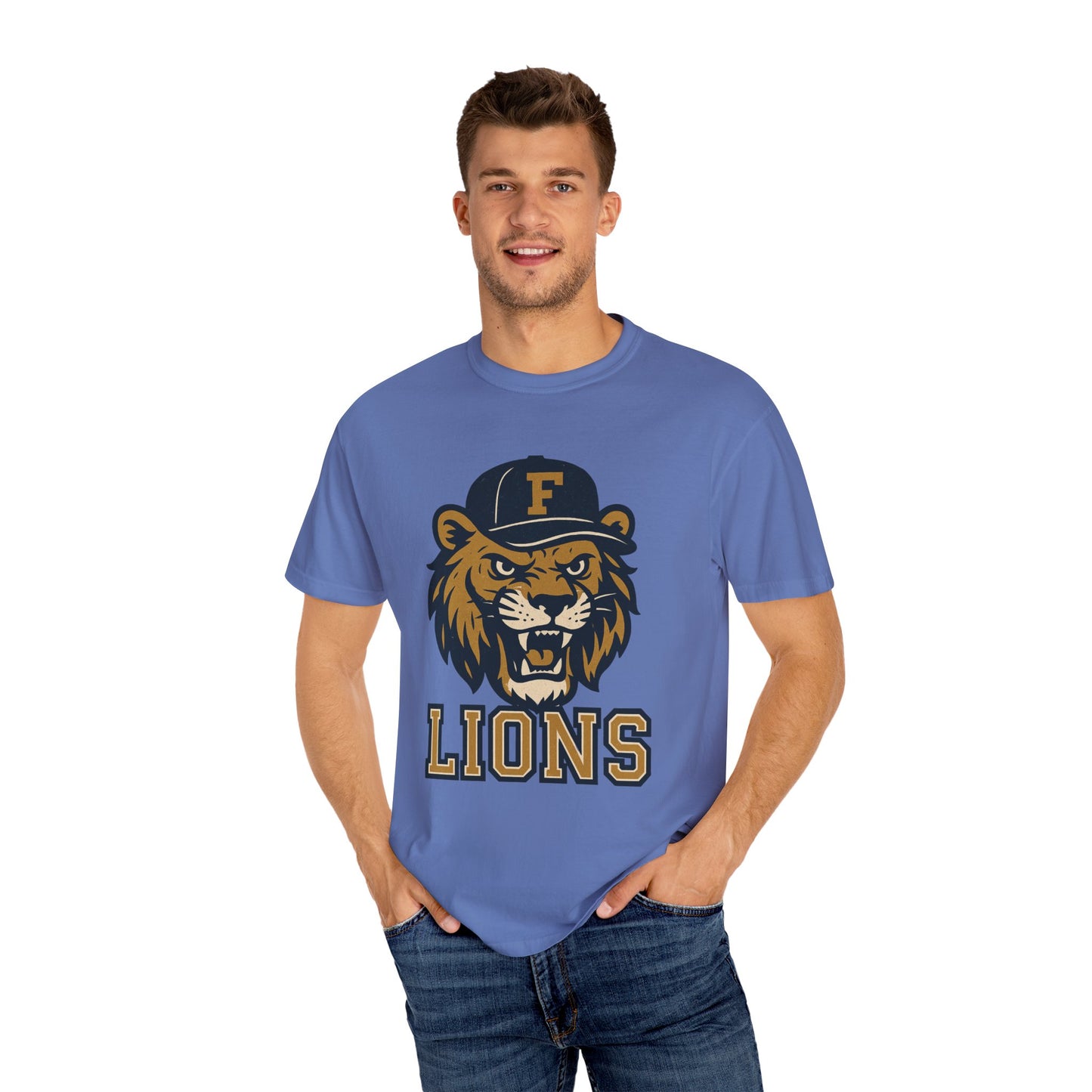 Adult Retro Roaring Lions T-Shirt - Comfort Colors