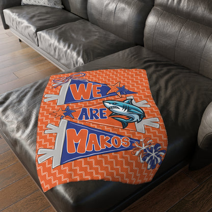 We Are Makos 2 Sided Plush Blanket