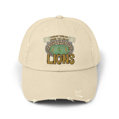 Lions Friday Night Lights Unisex Distressed Cap