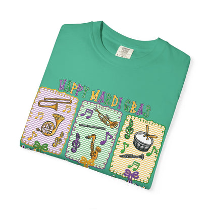 Happy Mardi Gras Jazz T-Shirt — Let the Good Times Roll Shirt
