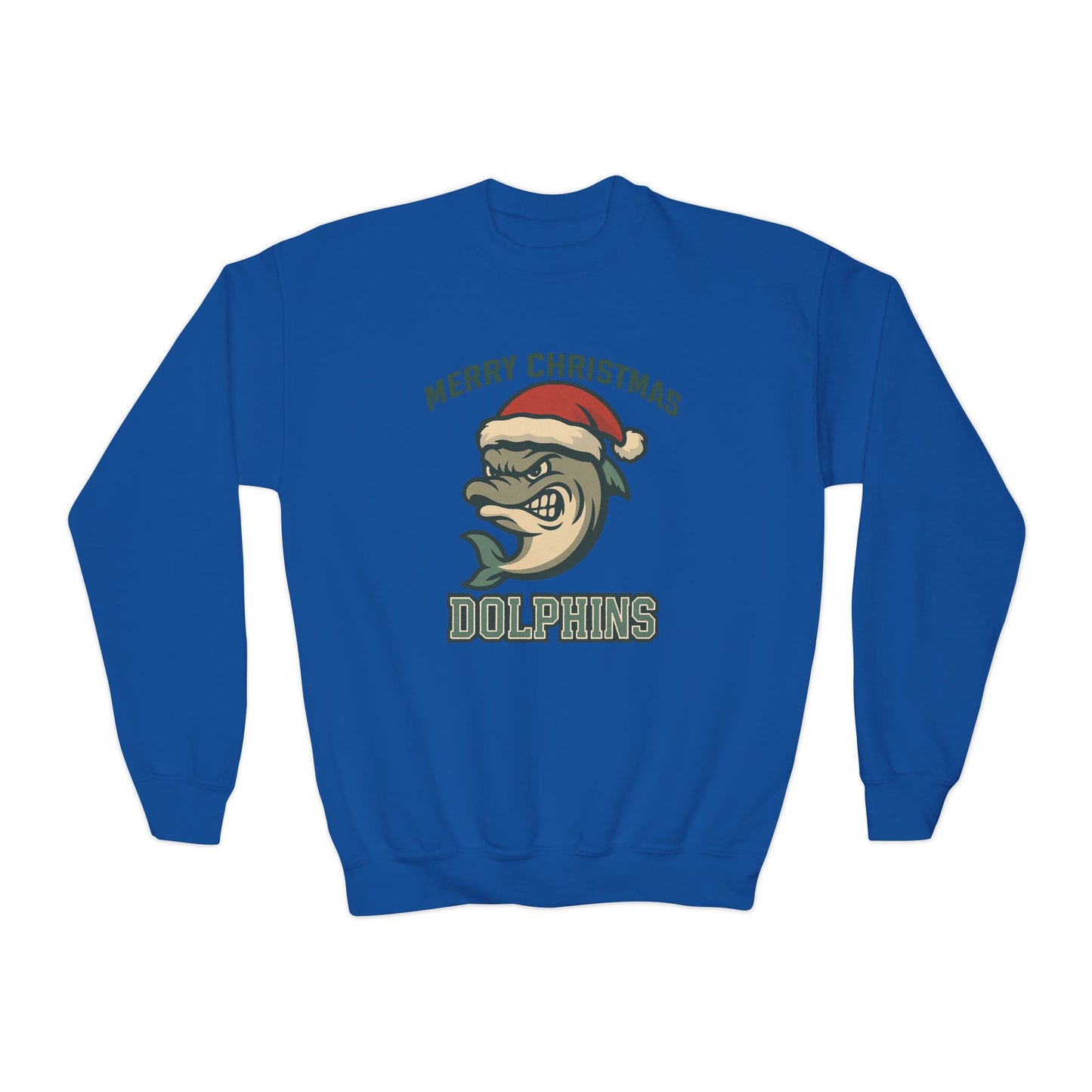 Merry Christmas Dolphins Sweatshirt - Gildan