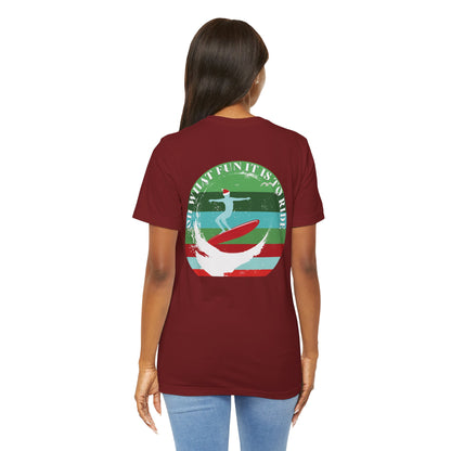 Adult Christmas Surfing Tee - Bella Canvas