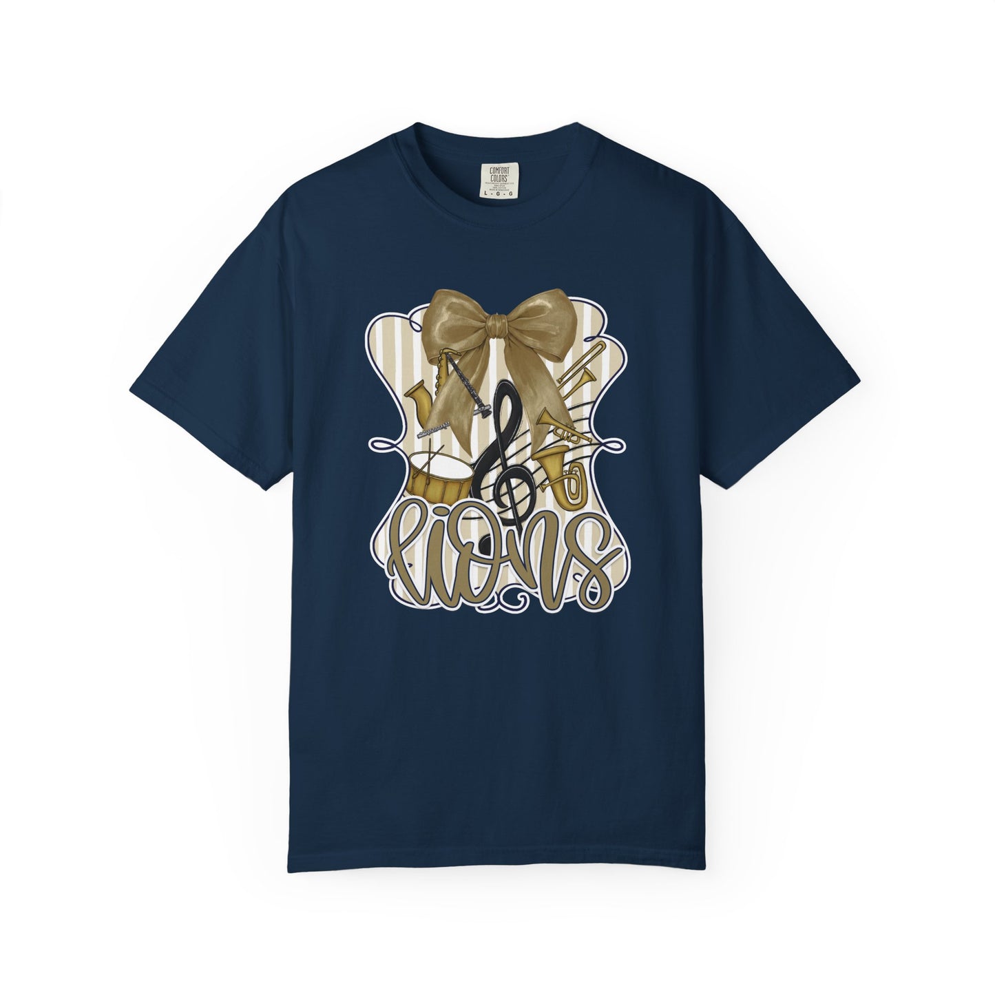 Adult Lions Coquette Band Tee - Comfort Colors