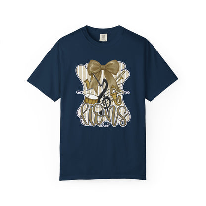 Adult Lions Coquette Band Tee - Comfort Colors
